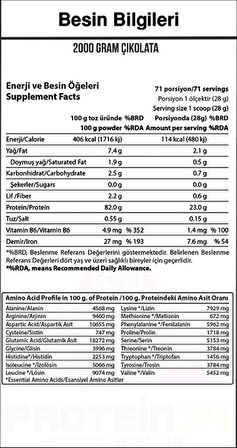 Hardline Vmax Protein Tozu 2000 Gr 71 Servis Vegan Çikolata Aroma